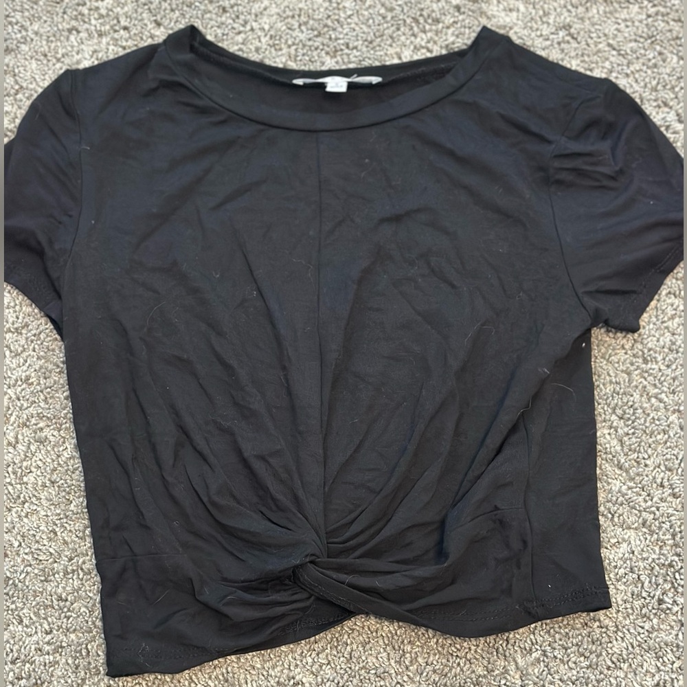 Black crop top